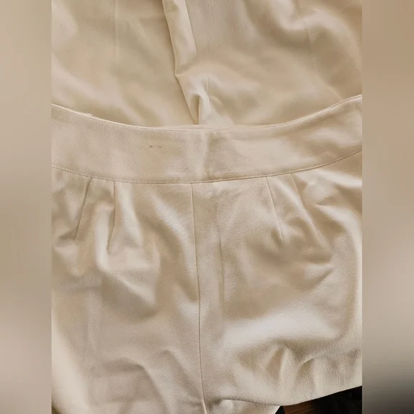 LOFT Off-White Wide Leg Lined Extra Soft Dress Pants-Size 6 - Picture 6 of 6